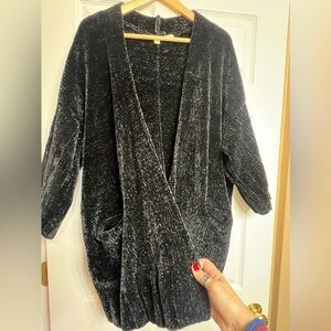 Elegant SOFT Black Chemise Sweater